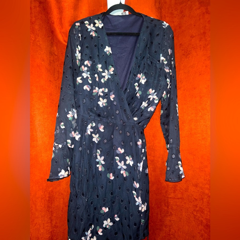 Floral wrap dress